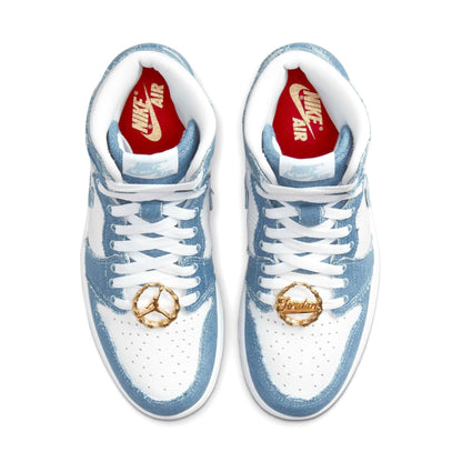 Air Jordan 1 Retro High Wmns OG 'Denim' — UK 2.5 | EU 35.5 | US 5 — Top View