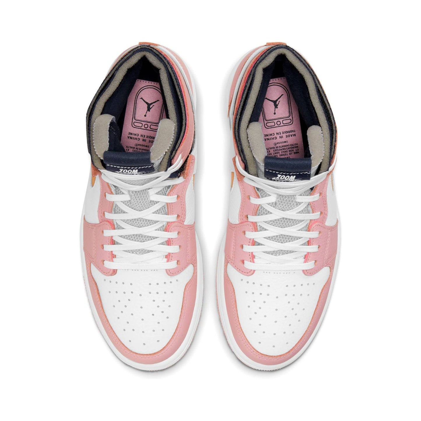 Air Jordan 1 High Zoom Wmns 'Pink Glaze' — UK 2.5 | EU 35.5 | US 5 — Back View