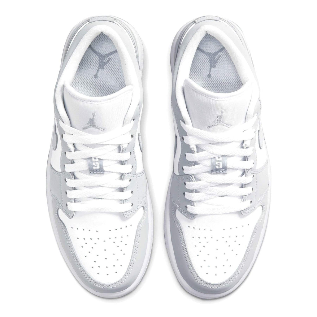 Air Jordan 1 Low Wmns 'White Wolf Grey' — UK 2.5 | EU 35.5 | US 5 — Top View