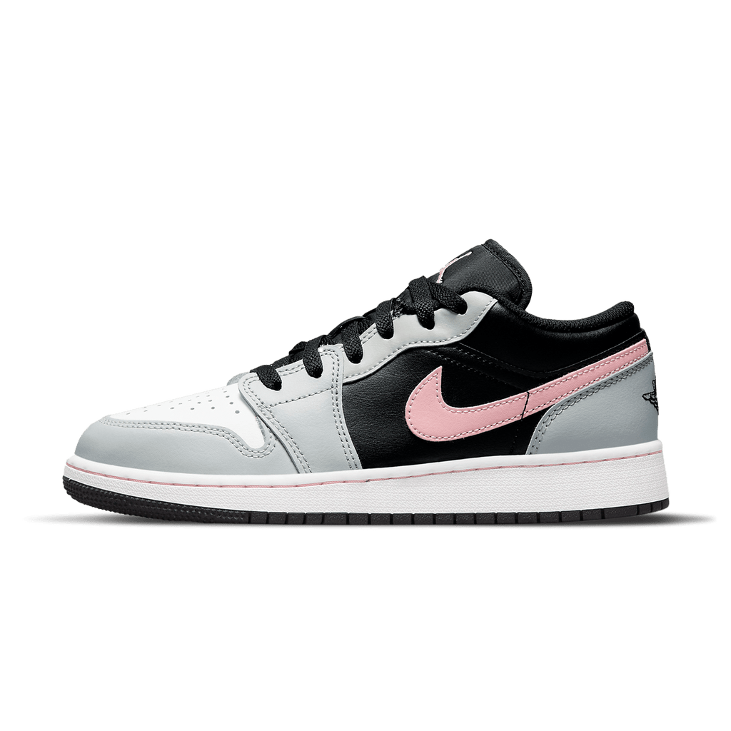Air Jordan 1 Low GS 'Grey Fog Bleached Coral' — UK 13.5 | EU 32 | US 1Y — Front View