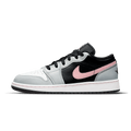 Air Jordan 1 Low GS 'Grey Fog Bleached Coral' — UK 13.5 | EU 32 | US 1Y — Front View