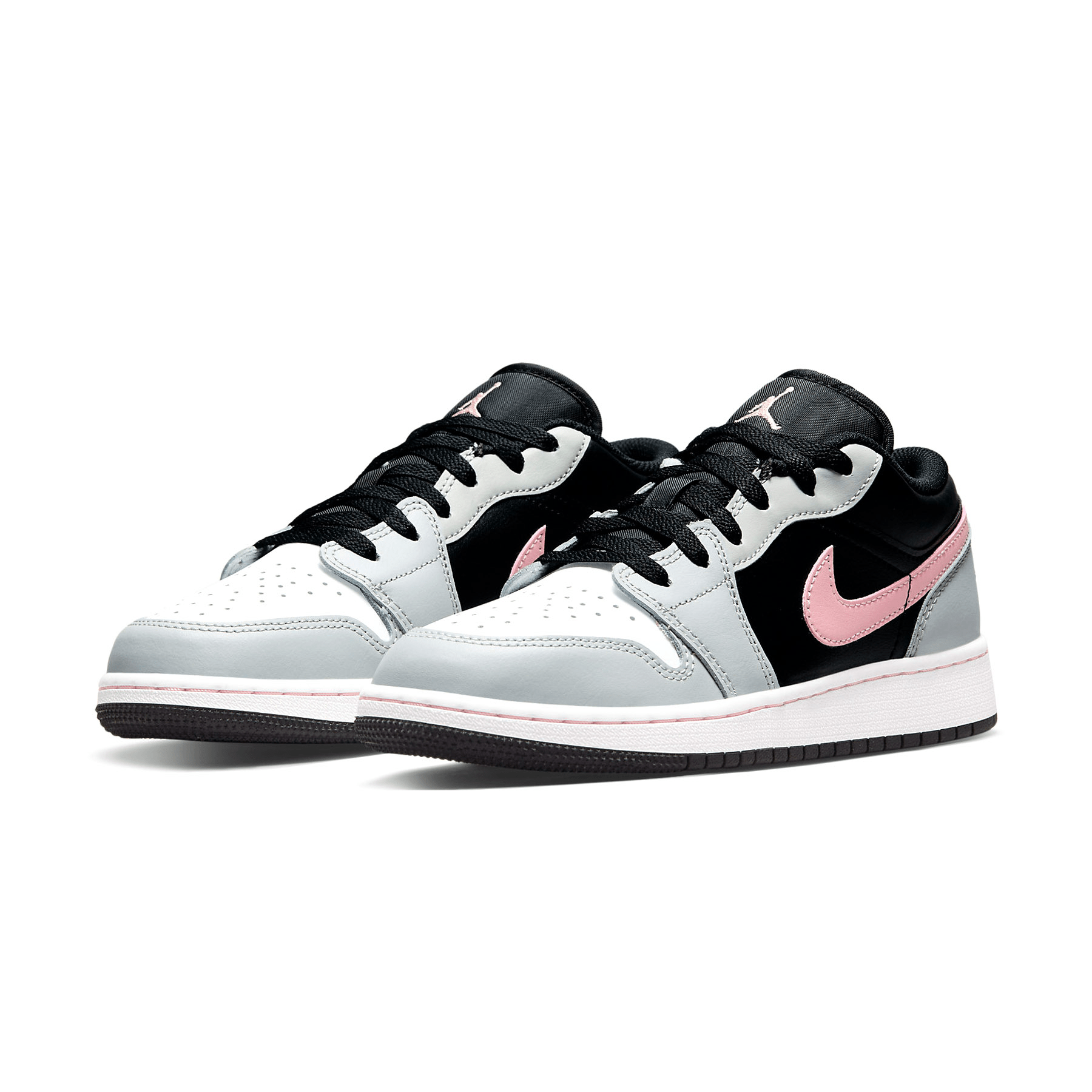Air Jordan 1 Low GS 'Grey Fog Bleached Coral' — UK 13.5 | EU 32 | US 1Y — Side View