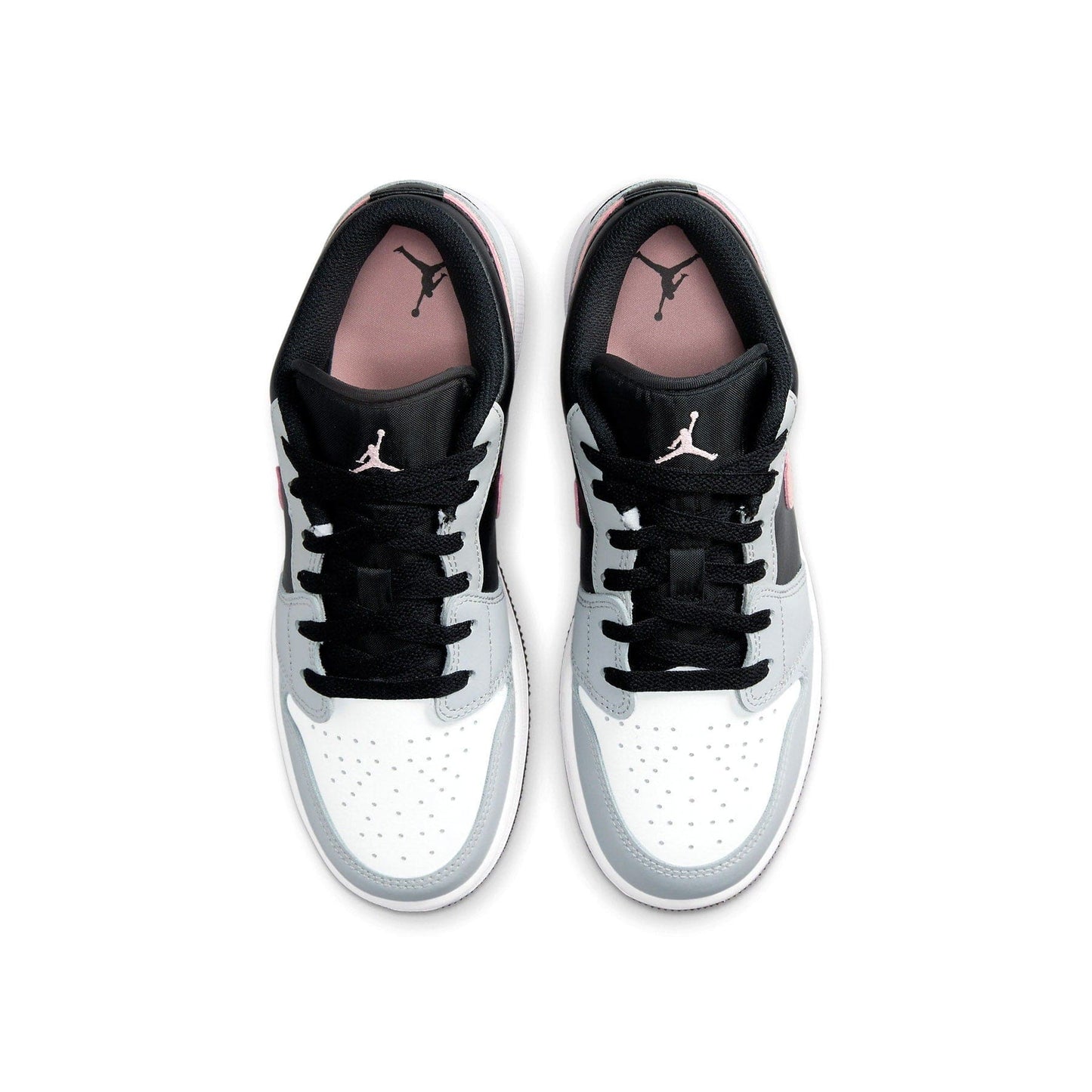 Air Jordan 1 Low GS 'Grey Fog Bleached Coral' — UK 13.5 | EU 32 | US 1Y — Back View