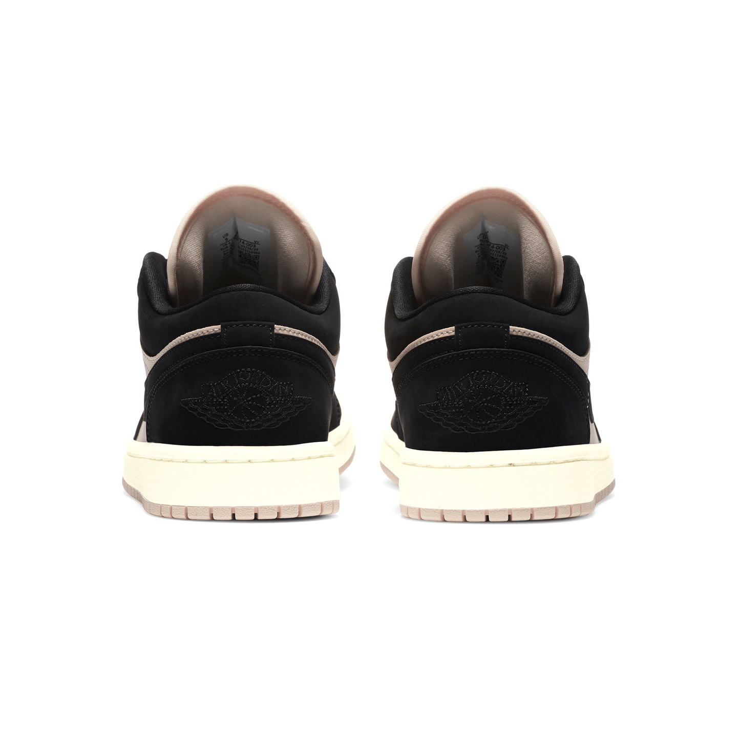 Air Jordan 1 Low Wmns 'Black Guava Ice' — UK 2.5 | EU 35.5 | US 5 — Top View