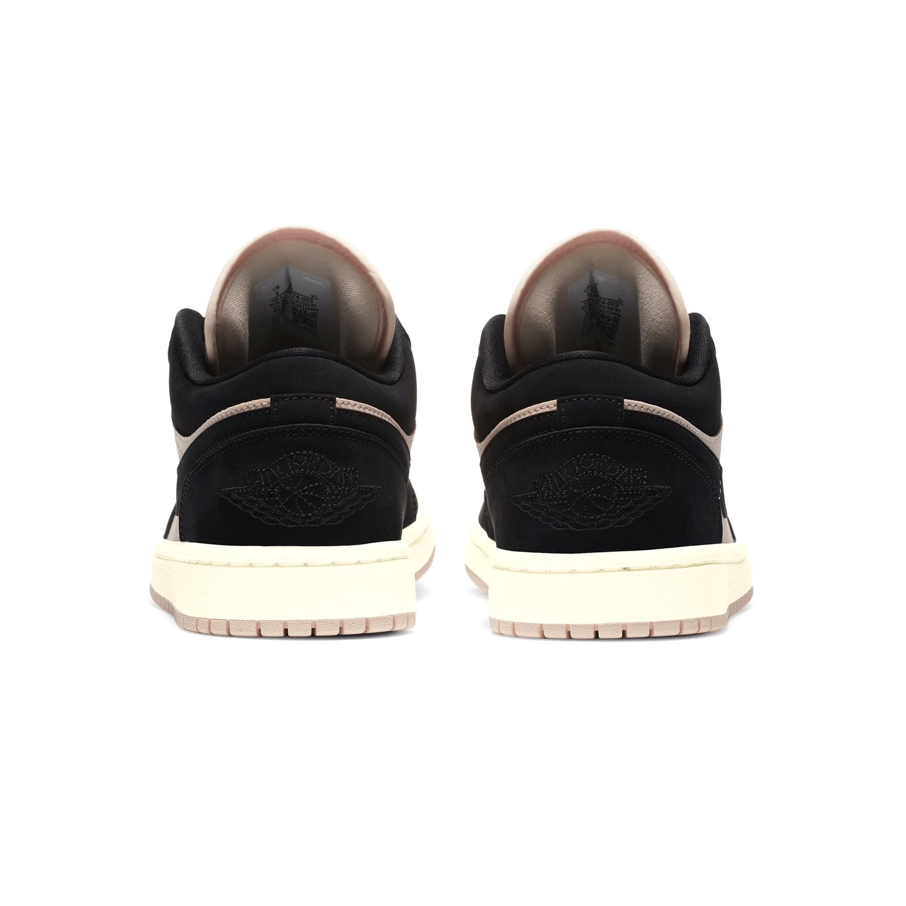 Air Jordan 1 Low Wmns 'Black Guava Ice' — UK 2.5 | EU 35.5 | US 5 — Top View