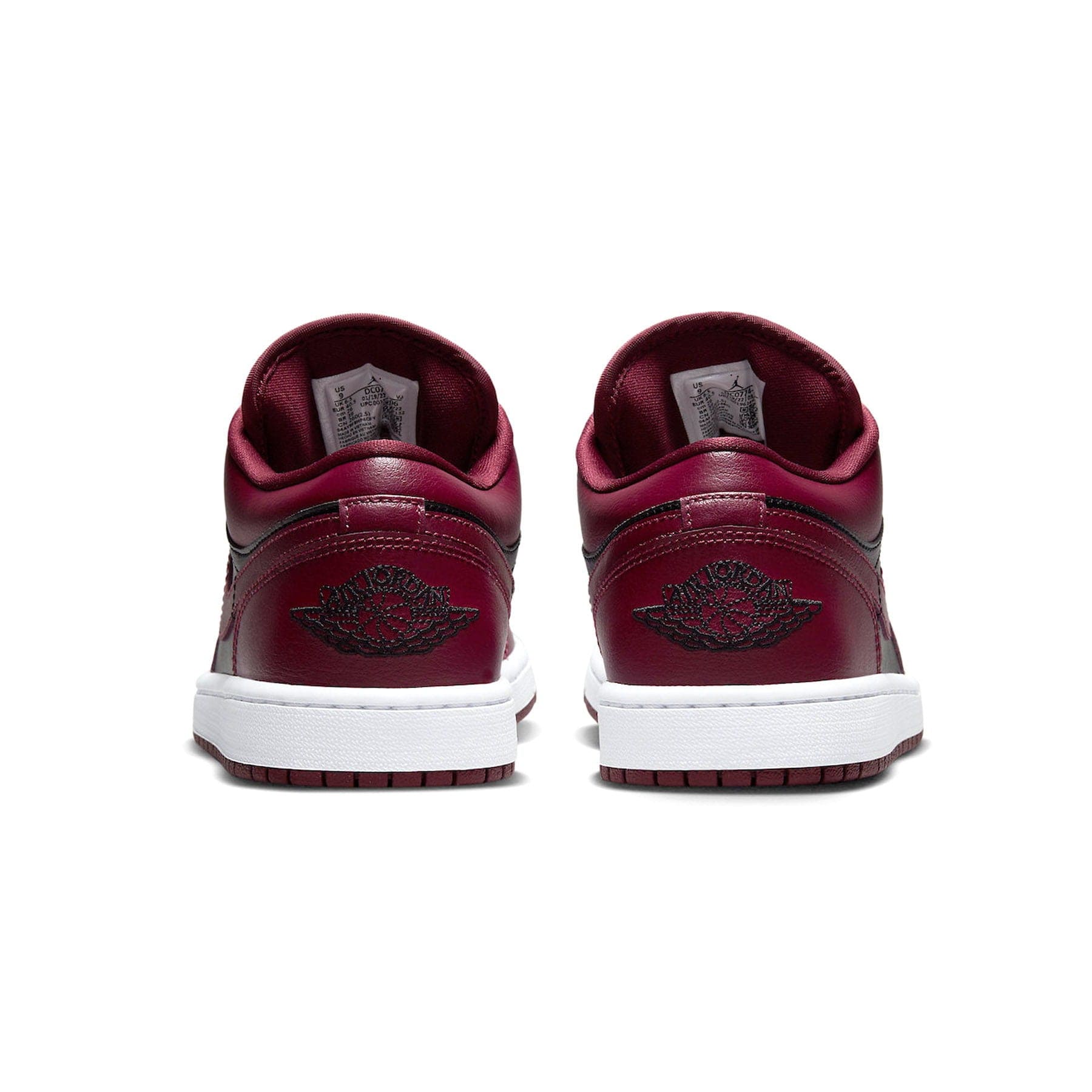 Air Jordan 1 Low Wmns 'Dark Beetroot' — UK 2.5 | EU 35.5 | US 5 — Top View
