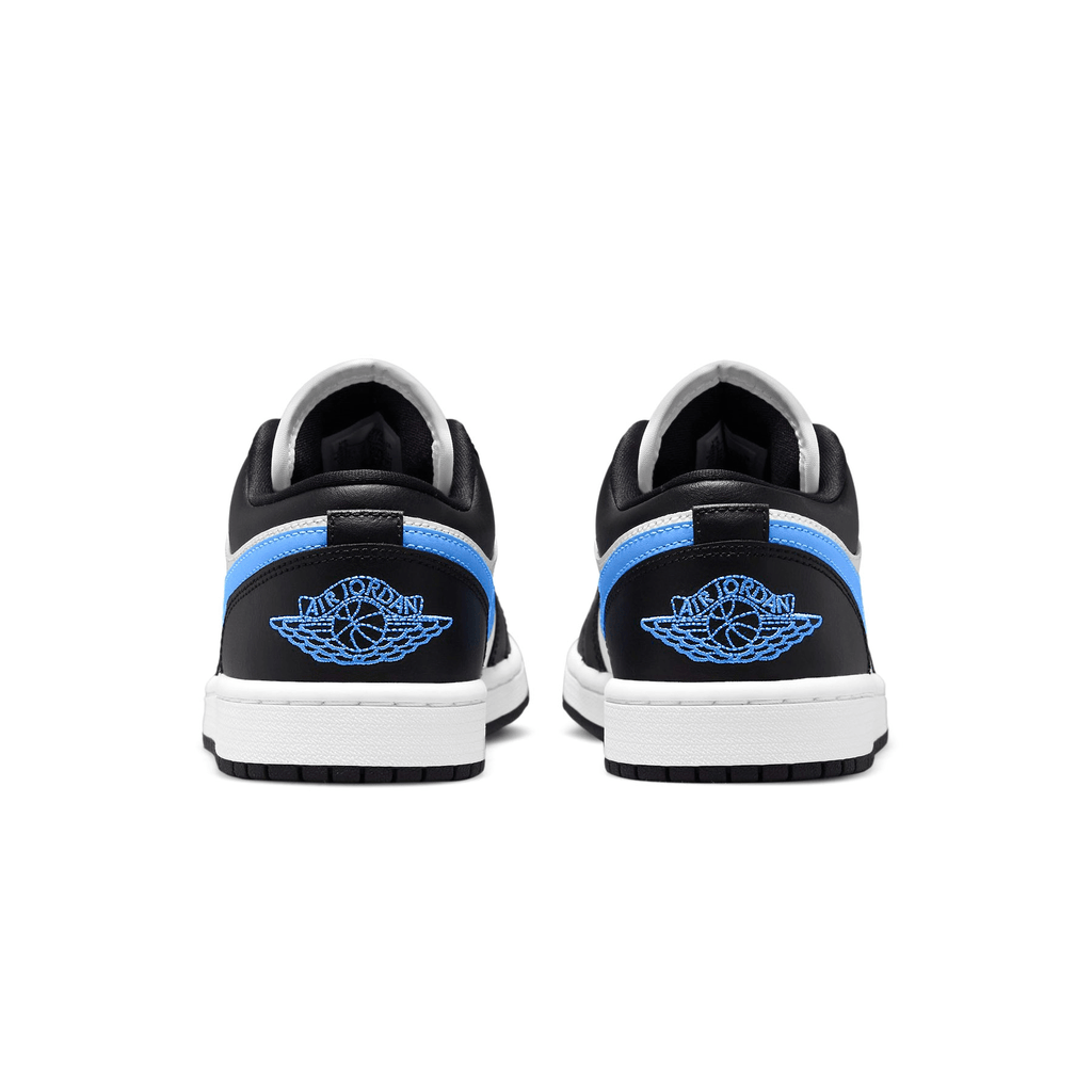 Air Jordan 1 Low Wmns 'Black University Blue' — UK 2.5 | EU 35.5 | US 5 — Top View