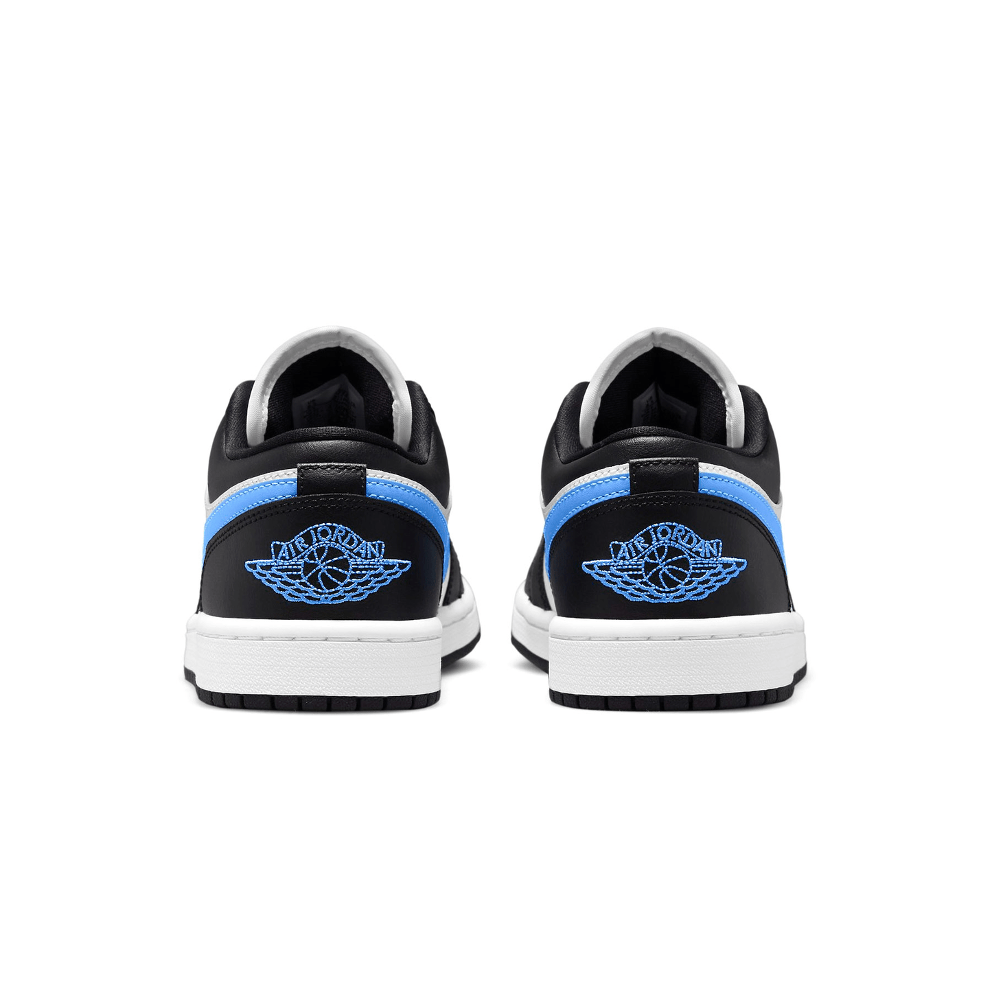 Air Jordan 1 Low Wmns 'Black University Blue' — UK 2.5 | EU 35.5 | US 5 — Top View