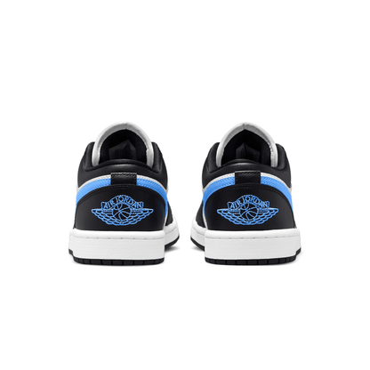 Air Jordan 1 Low Wmns 'Black University Blue' — UK 2.5 | EU 35.5 | US 5 — Top View