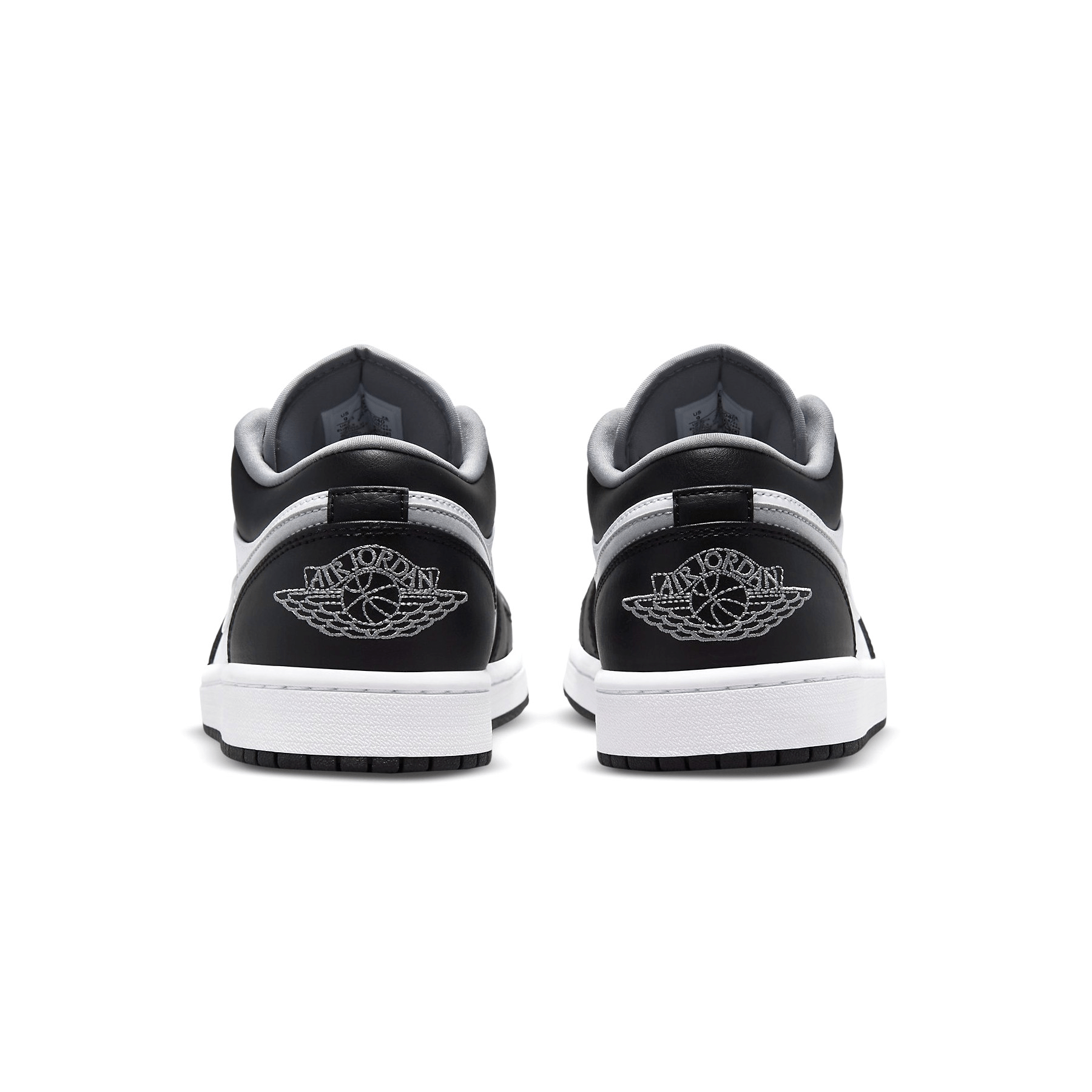 Air Jordan 1 Low 'Black Medium Grey' — UK 3 | EU 35.5 | US 3.5 — Top View