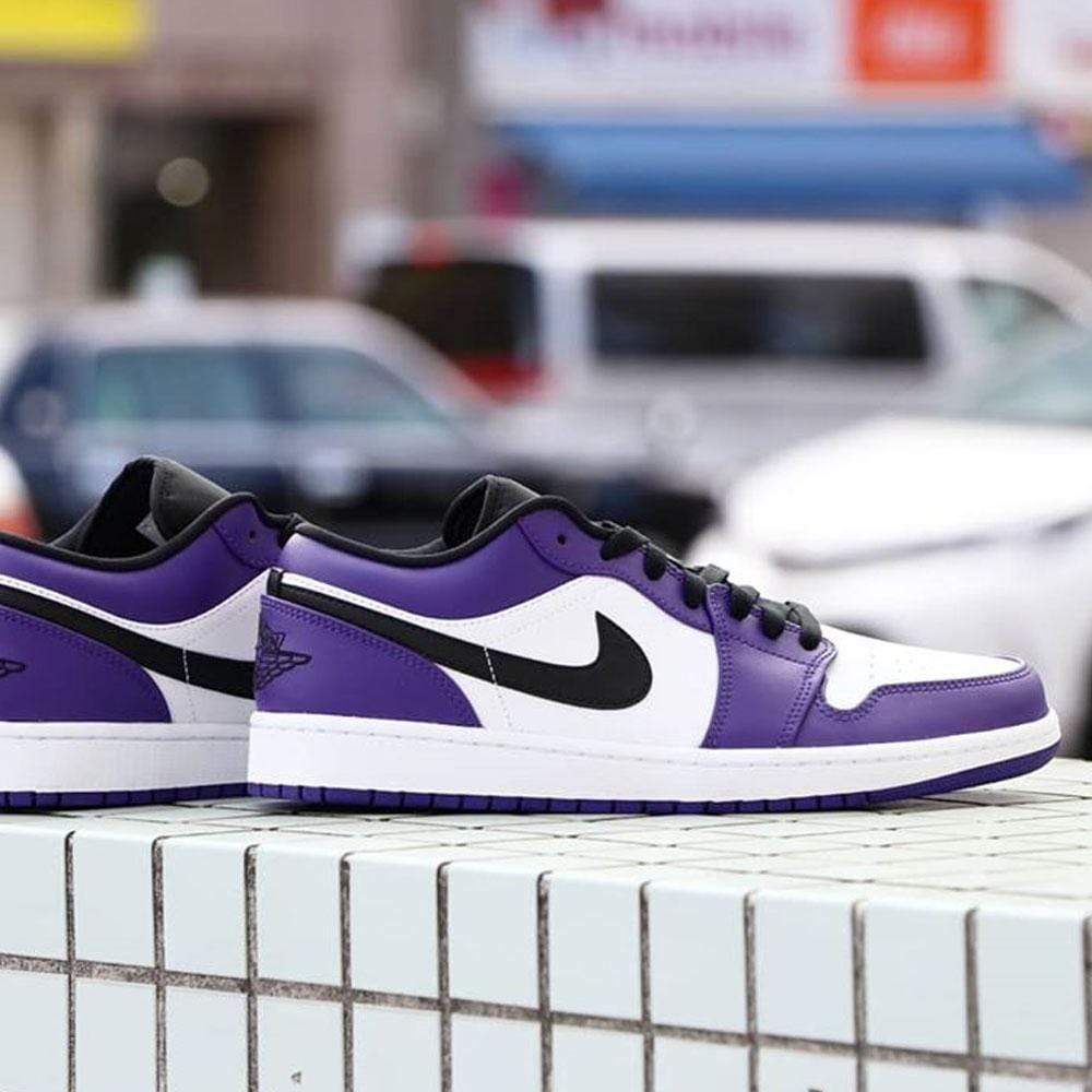 Air Jordan 1 Low 'Court Purple' 2020 — UK 3 | EU 35.5 | US 3.5 — Lifestyle View