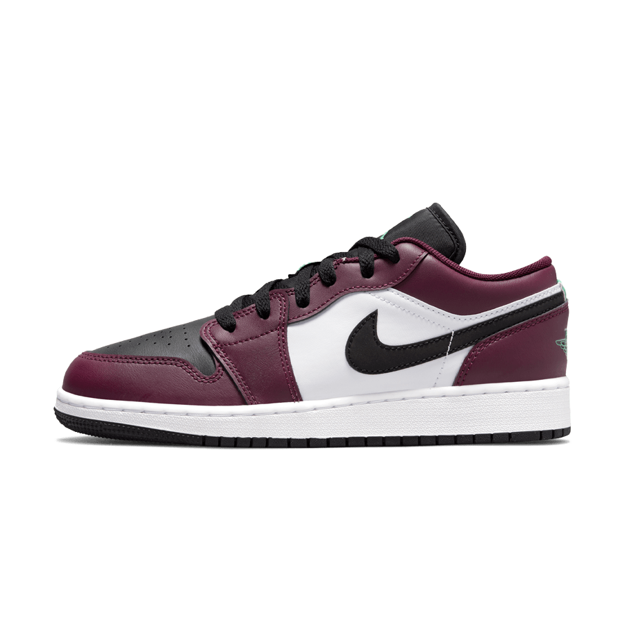 Air Jordan 1 Low GS 'Dark Beetroot Roma Green' — UK 13.5 | EU 32 | US 1Y — Front View