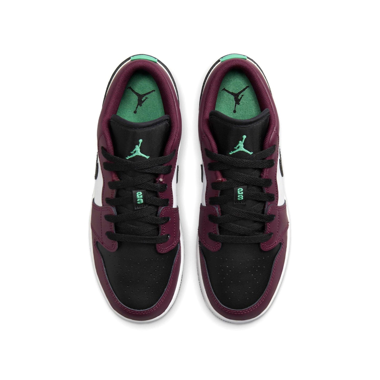 Air Jordan 1 Low GS 'Dark Beetroot Roma Green' — UK 13.5 | EU 32 | US 1Y — Back View