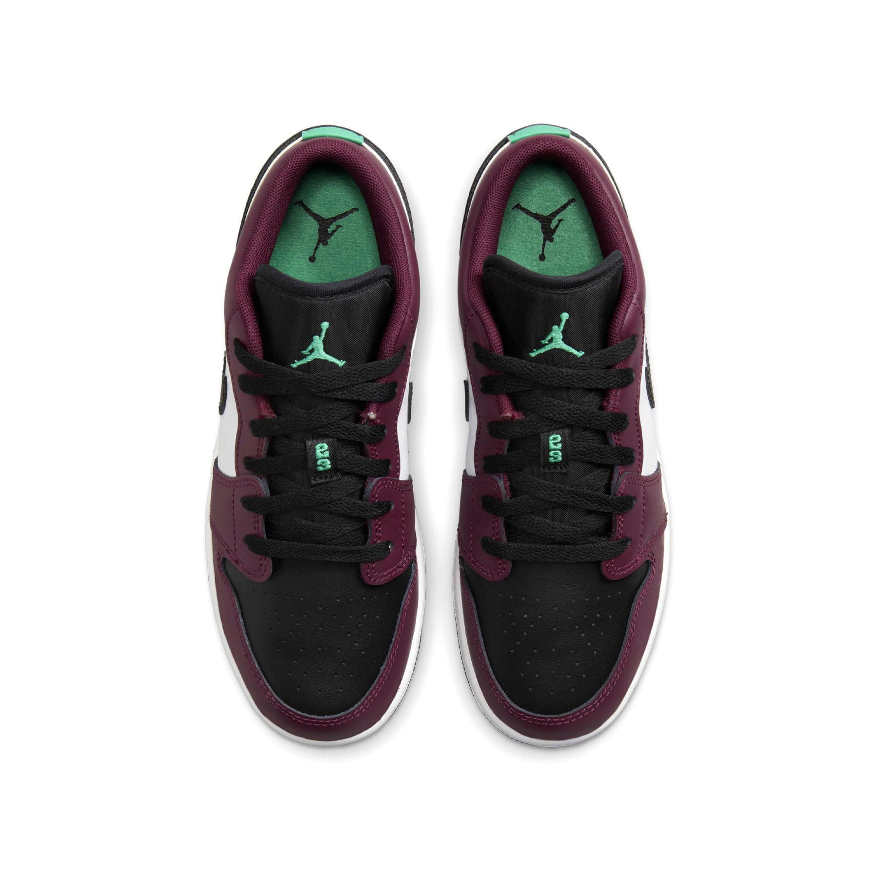Air Jordan 1 Low GS 'Dark Beetroot Roma Green' — UK 13.5 | EU 32 | US 1Y — Back View