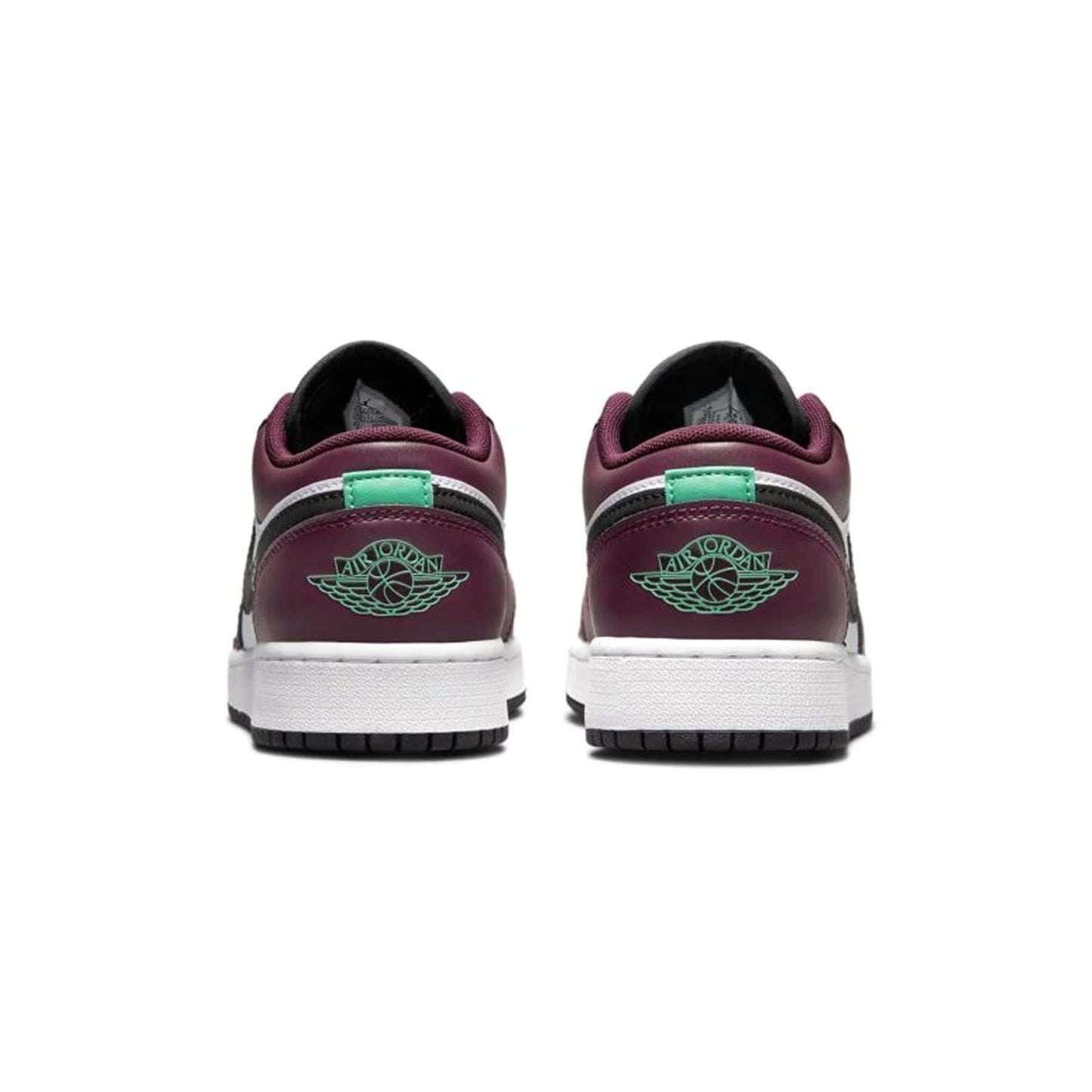 Air Jordan 1 Low GS 'Dark Beetroot Roma Green' — UK 13.5 | EU 32 | US 1Y — Top View