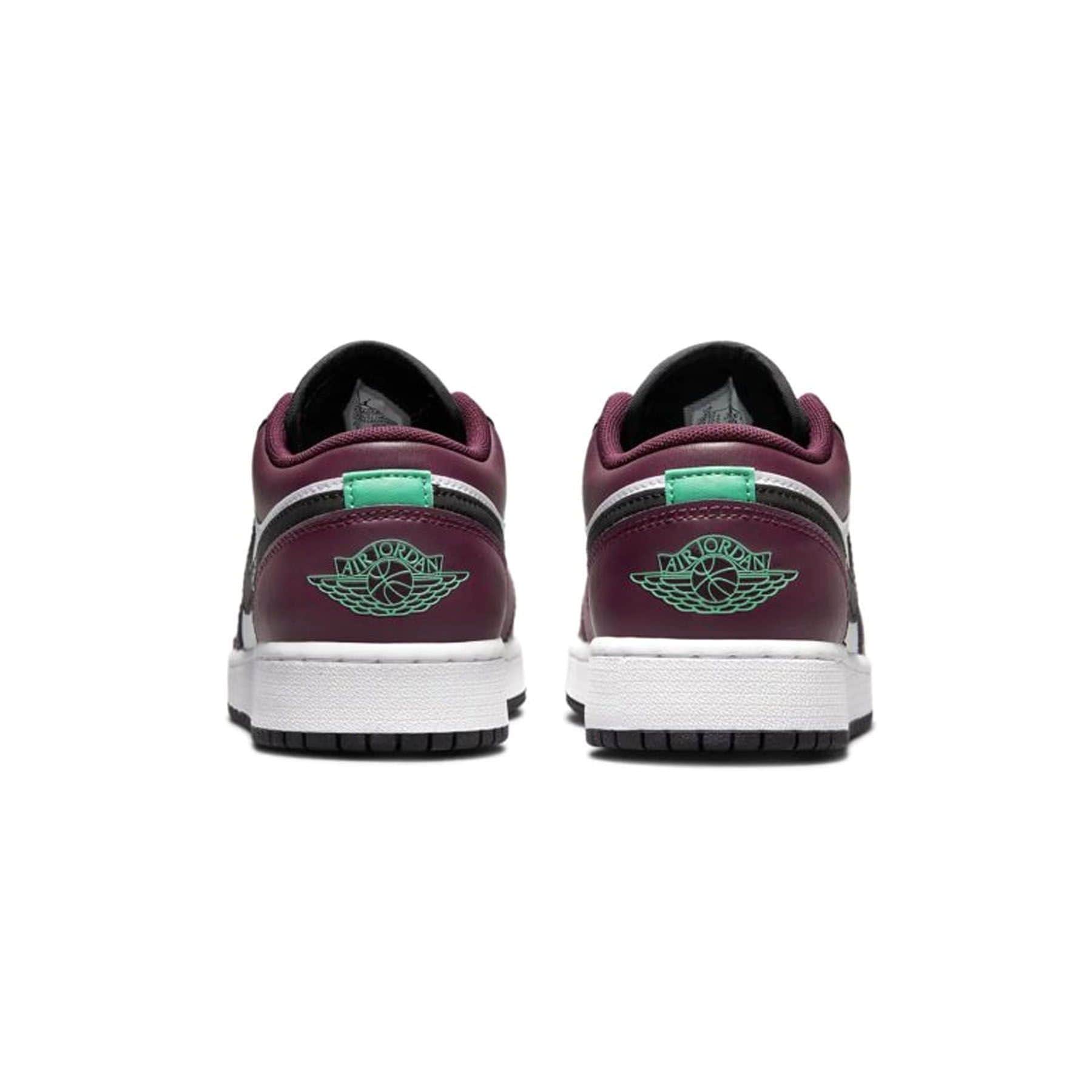 Air Jordan 1 Low GS 'Dark Beetroot Roma Green' — UK 13.5 | EU 32 | US 1Y — Top View