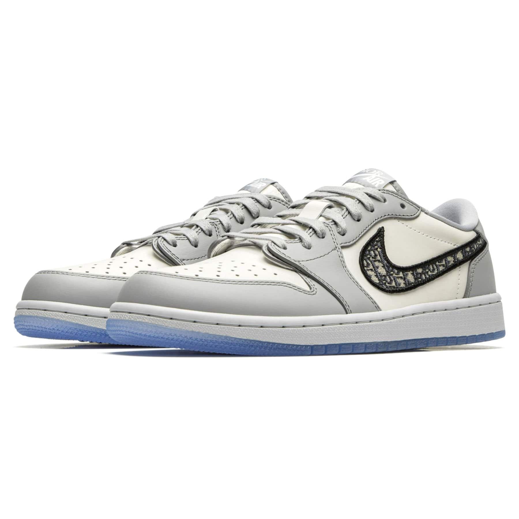 Dior x Air Jordan 1 Low — UK 3 | EU 35.5 | US 3.5 — Side View