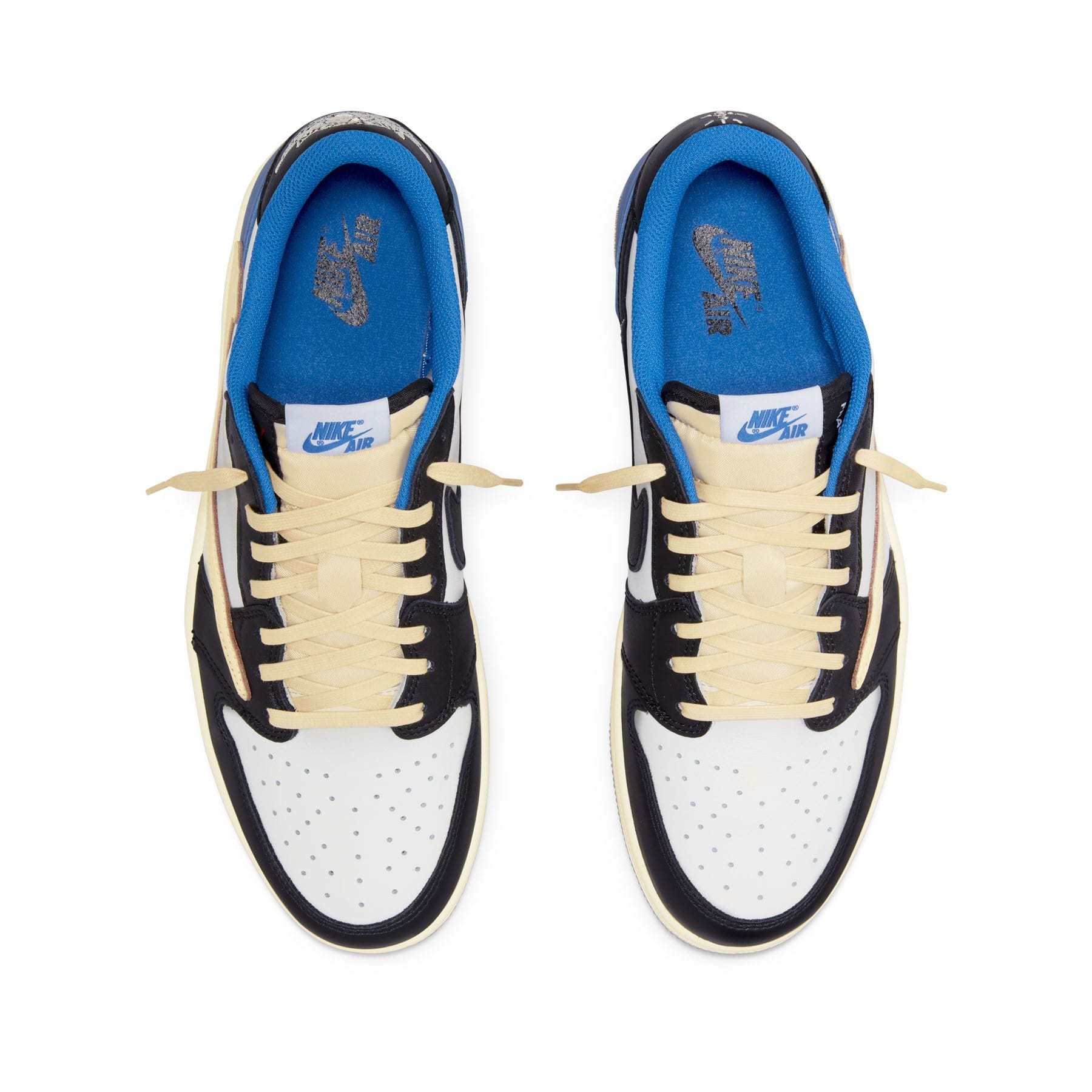 Fragment Design x Travis Scott x Air Jordan 1 Retro Low — UK 3 | EU 35.5 | US 3.5 — Back View