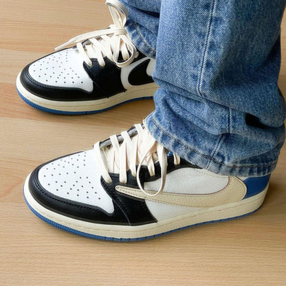 Fragment Design x Travis Scott x Air Jordan 1 Retro Low — UK 3 | EU 35.5 | US 3.5 — Lifestyle View