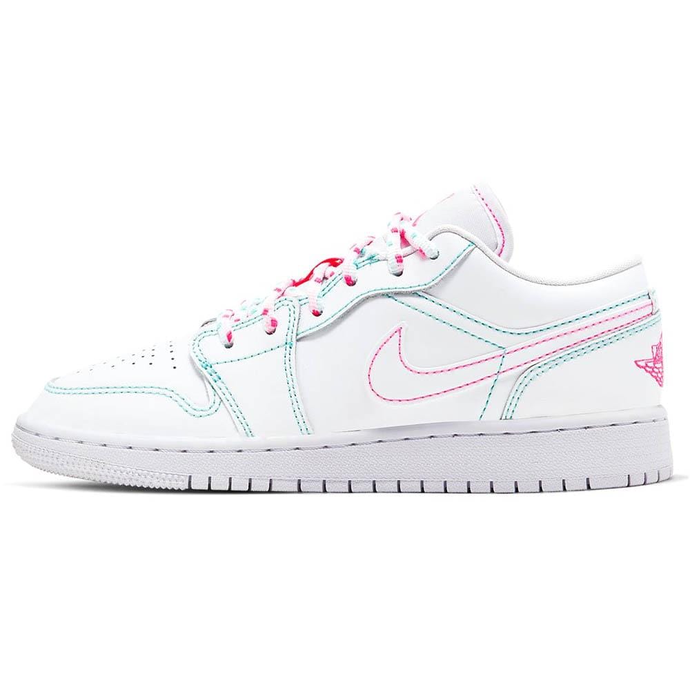 Air Jordan 1 Low GS 'Aurora Green' — UK 13.5 | EU 32 | US 1Y — Front View