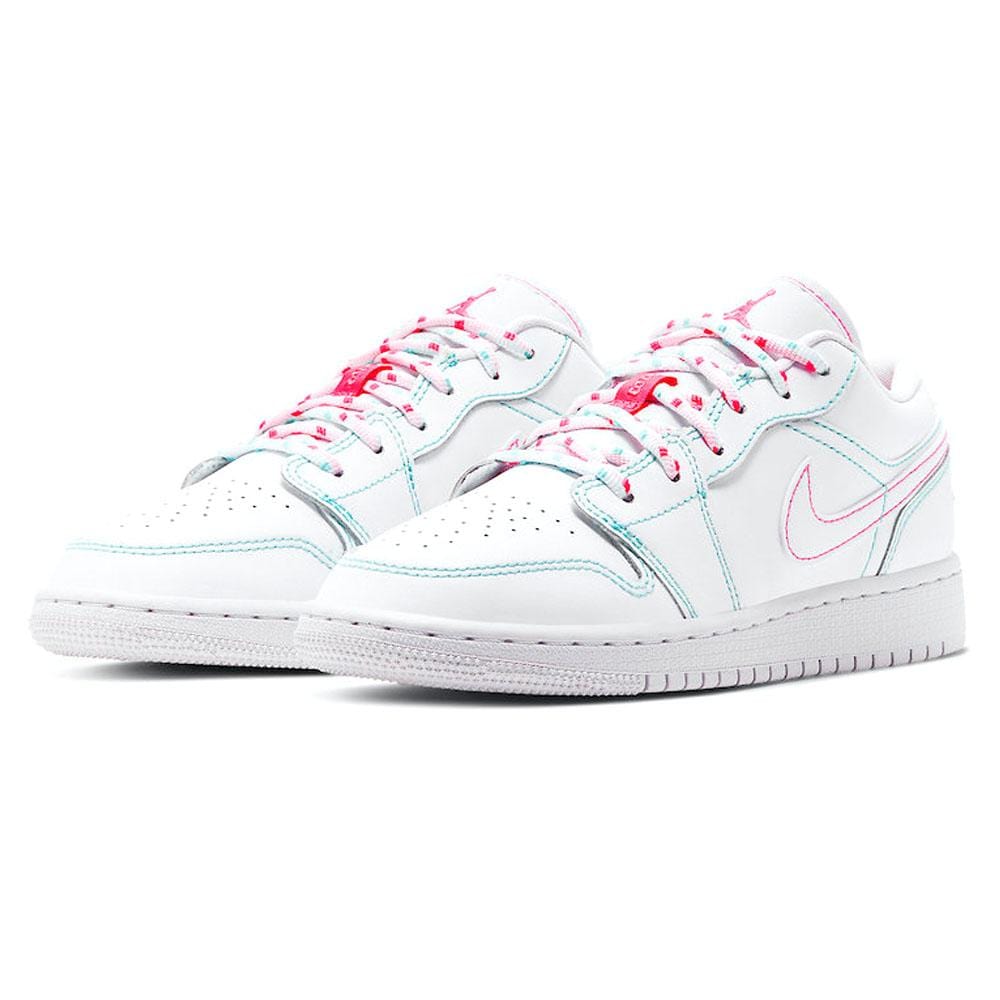 Air Jordan 1 Low GS 'Aurora Green' — UK 13.5 | EU 32 | US 1Y — Side View