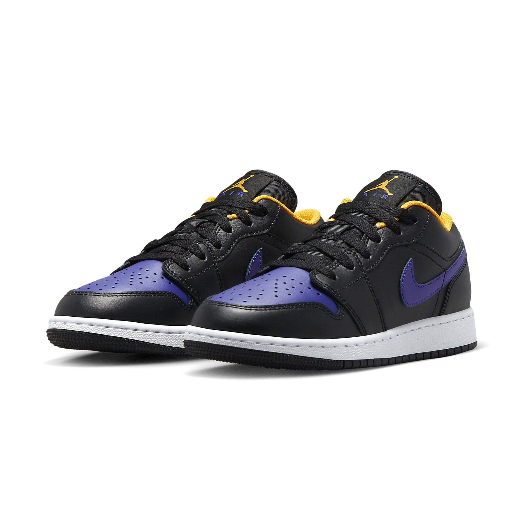 Air Jordan 1 Low GS 'Lakers' — UK 13.5 | EU 32 | US 1Y — Side View
