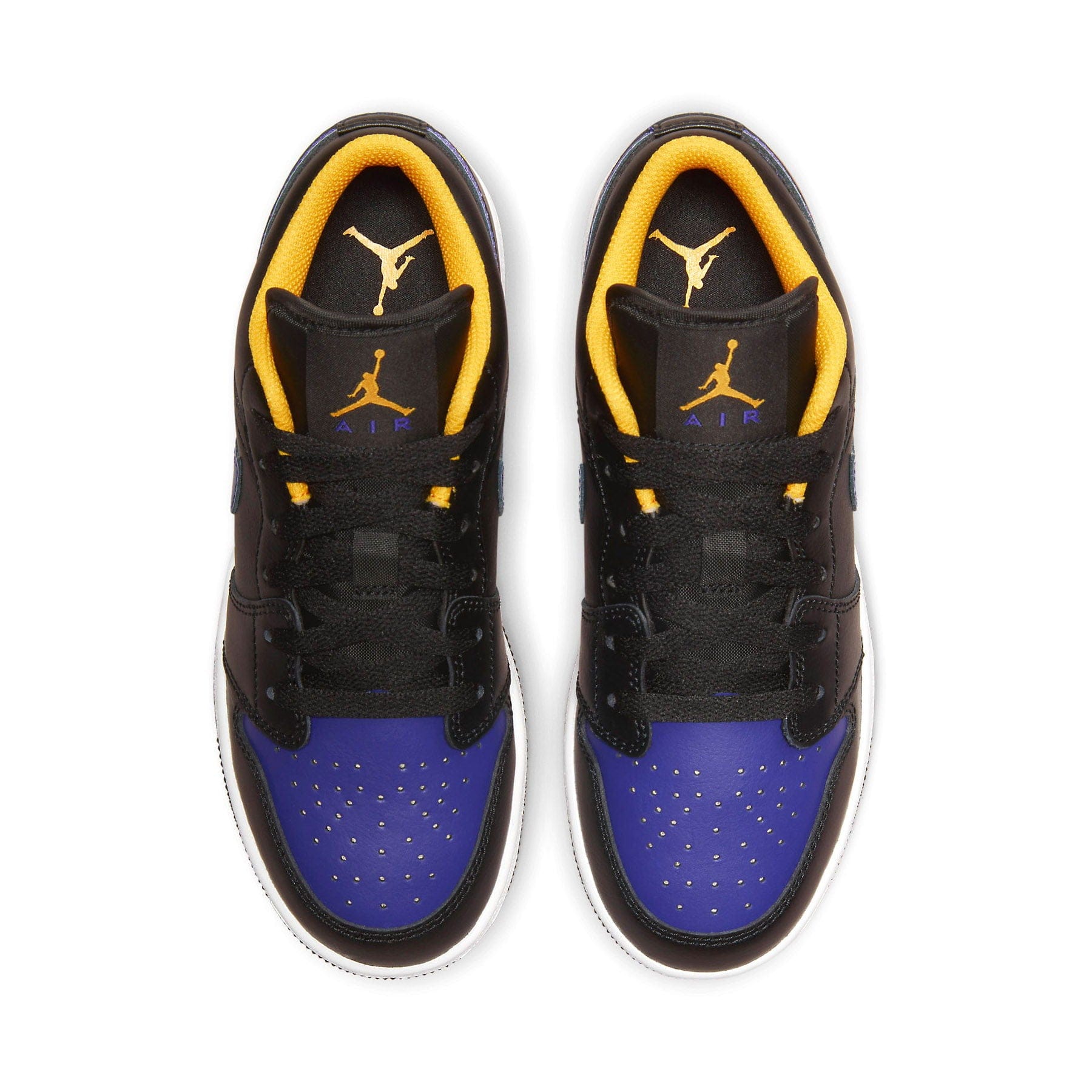 Air Jordan 1 Low GS 'Lakers' — UK 13.5 | EU 32 | US 1Y — Back View