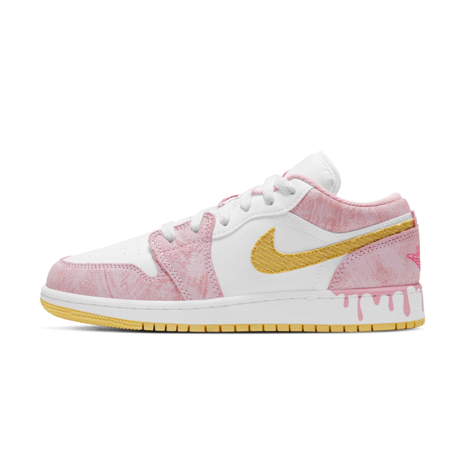 Air Jordan 1 Low GS 'Strawberry Ice Cream' — UK 13.5 | EU 32 | US 1Y — Front View