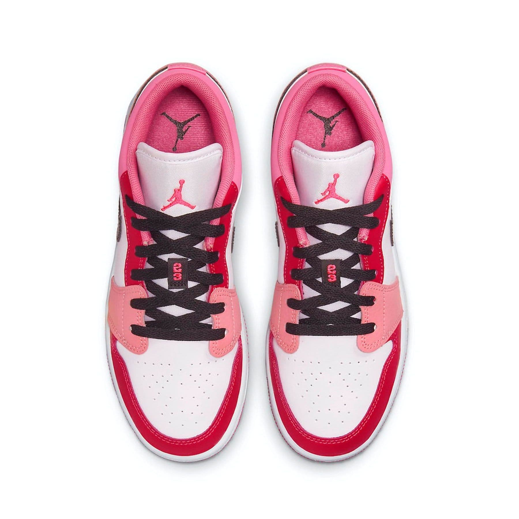 Air Jordan 1 Low GS 'Pink Black' — UK 13.5 | EU 32 | US 1Y — Back View