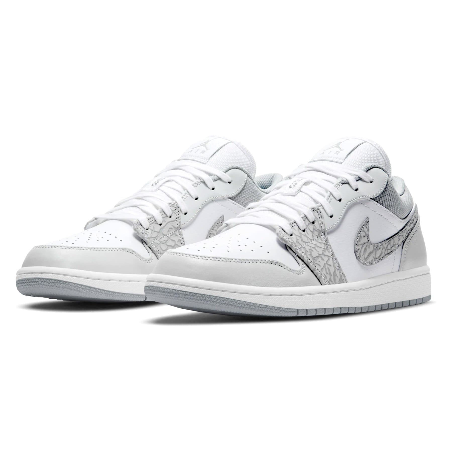 Air Jordan 1 Low Premium 'Elephant Print' — UK 3 | EU 35.5 | US 3.5 — Side View