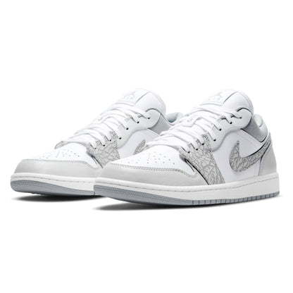 Air Jordan 1 Low Premium 'Elephant Print' — UK 3 | EU 35.5 | US 3.5 — Side View