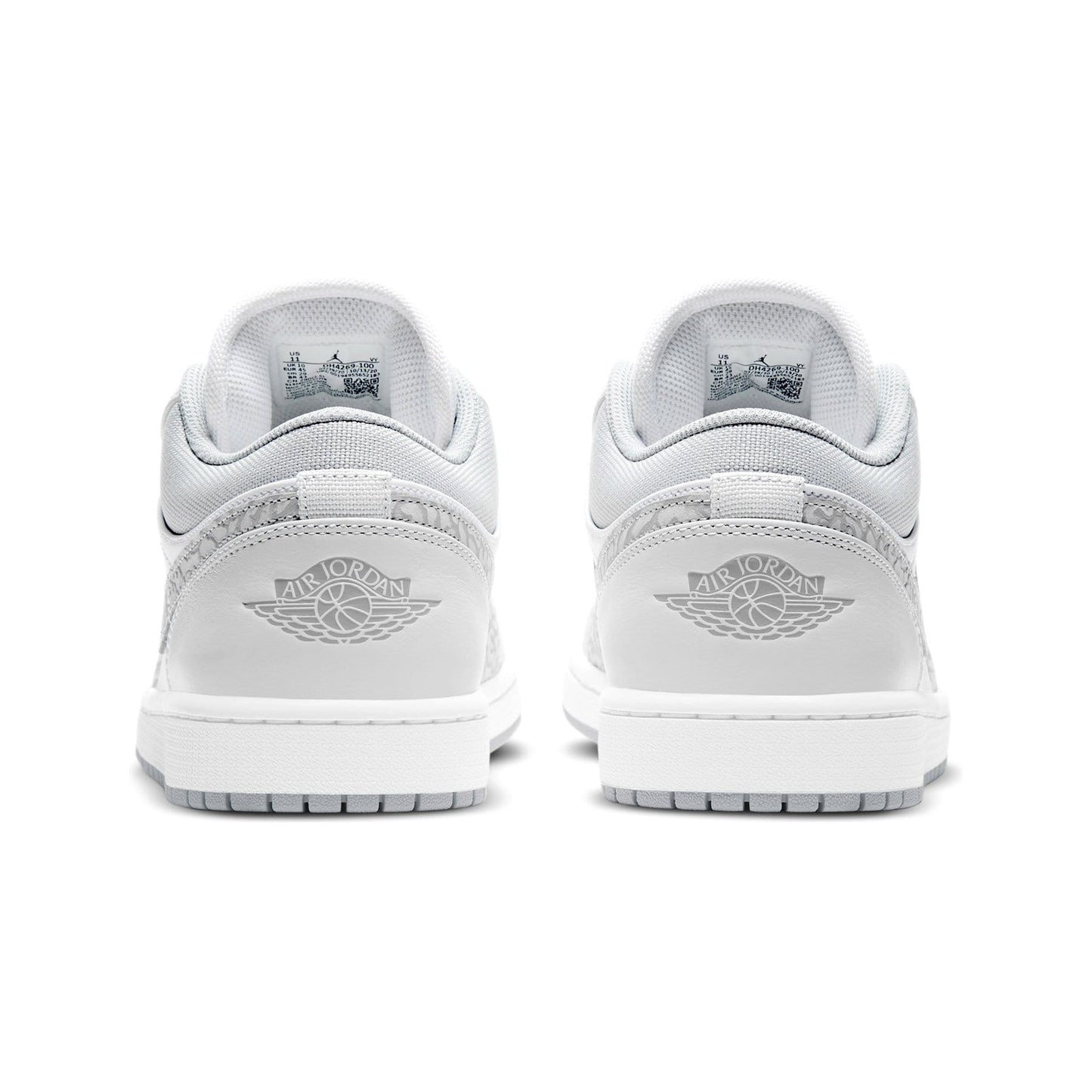 Air Jordan 1 Low Premium 'Elephant Print' — UK 3 | EU 35.5 | US 3.5 — Top View