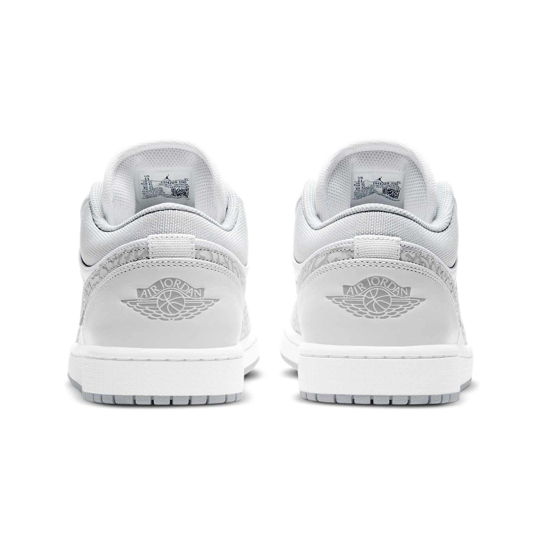 Air Jordan 1 Low Premium 'Elephant Print' — UK 3 | EU 35.5 | US 3.5 — Top View
