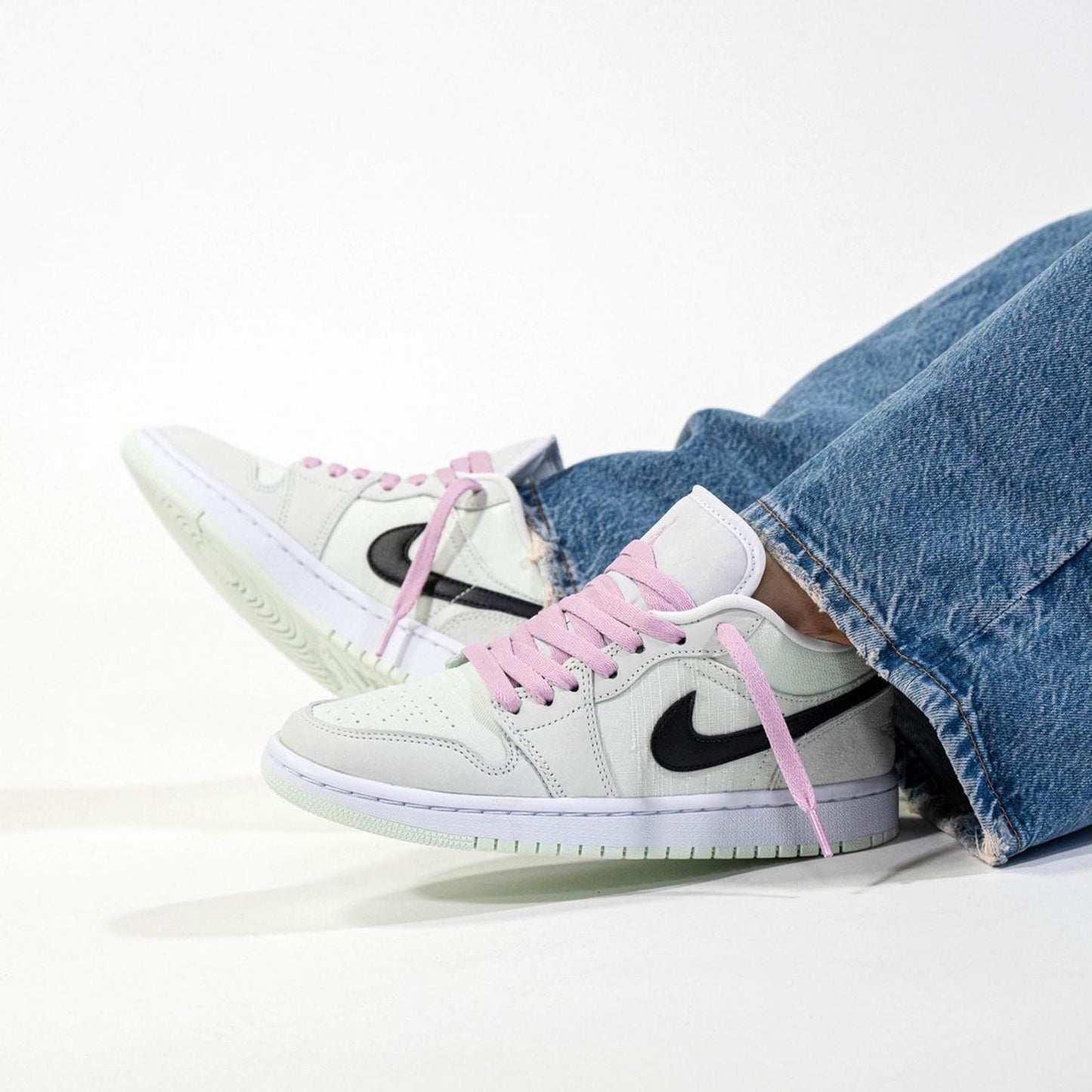 Air Jordan 1 Wmns Low SE 'Barely Green' — UK 2.5 | EU 35.5 | US 5 — Lifestyle View