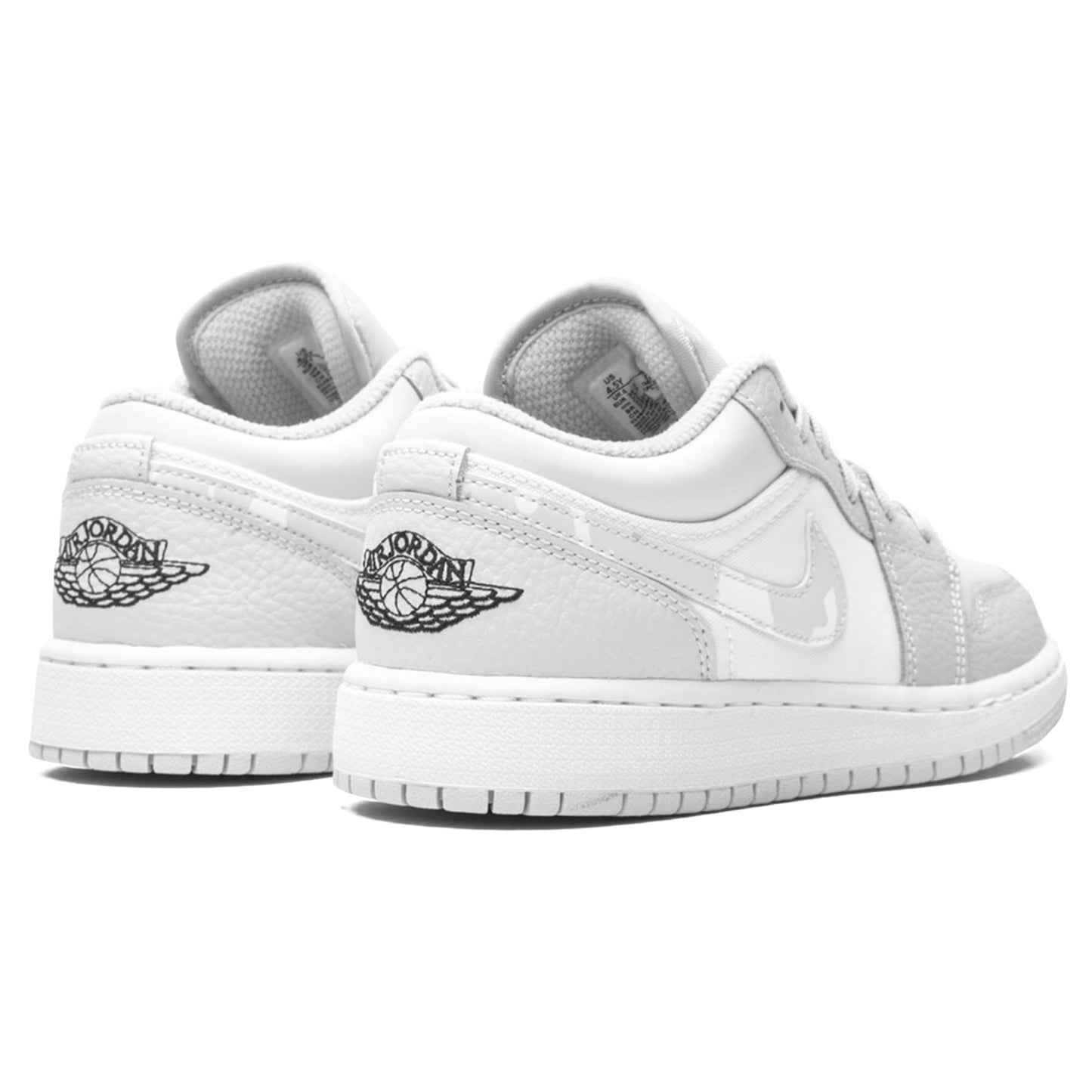 Air Jordan 1 Low SE GS 'White Camo' — UK 13.5 | EU 32 | US 1Y — Back View