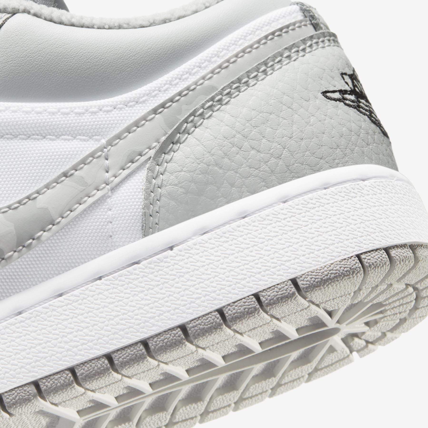 Air Jordan 1 Low SE GS 'White Camo' — UK 13.5 | EU 32 | US 1Y — Alternate View 7