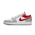Air Jordan 1 Low SE GS 'Light Smoke Grey Gym Red' — UK 13.5 | EU 32 | US 1Y — Front View