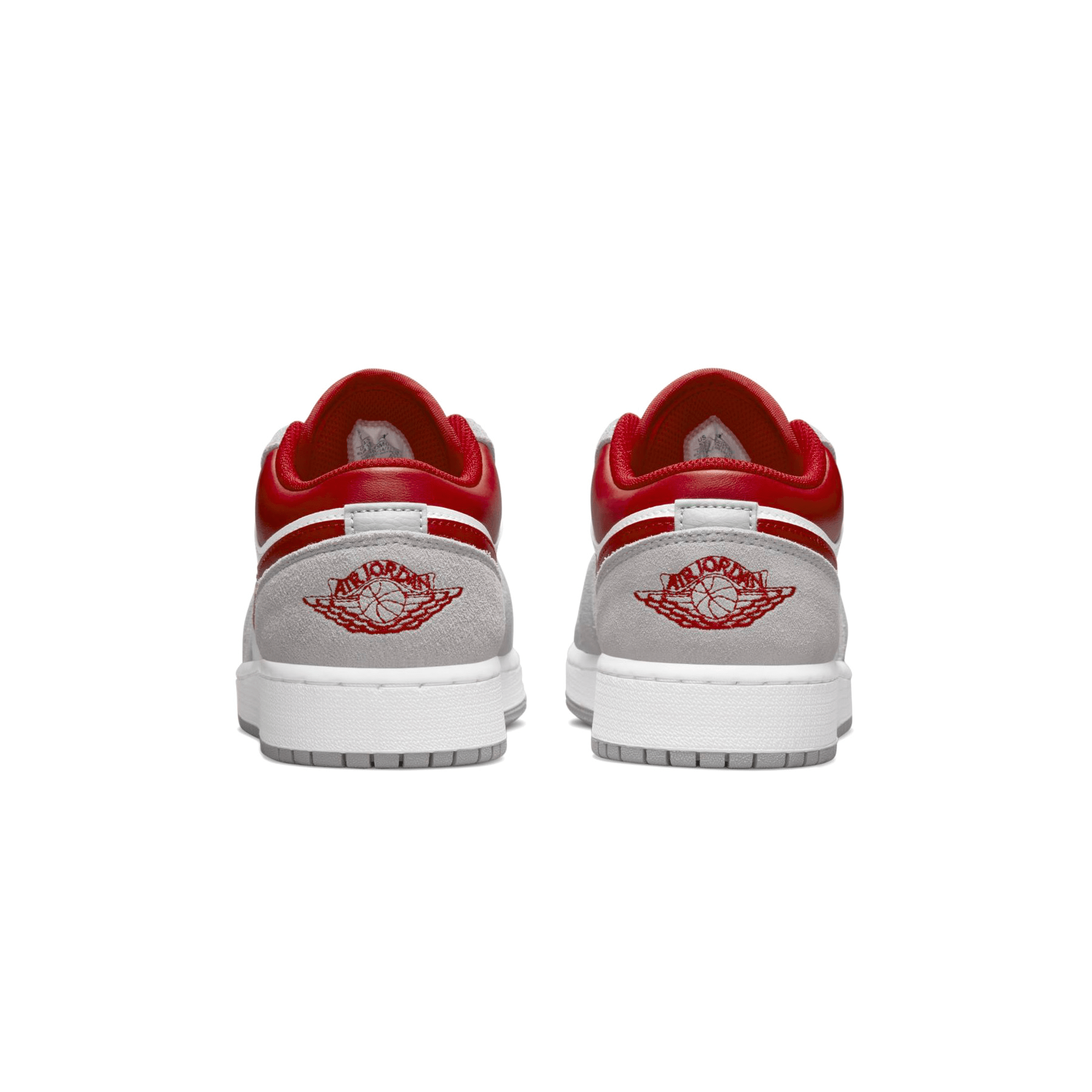 Air Jordan 1 Low SE GS 'Light Smoke Grey Gym Red' — UK 13.5 | EU 32 | US 1Y — Top View