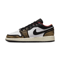Air Jordan 1 Low SE GS 'Wear-Away - Tan' — UK 13.5 | EU 32 | US 1Y — Front View