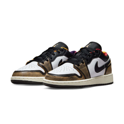 Air Jordan 1 Low SE GS 'Wear-Away - Tan' — UK 13.5 | EU 32 | US 1Y — Side View
