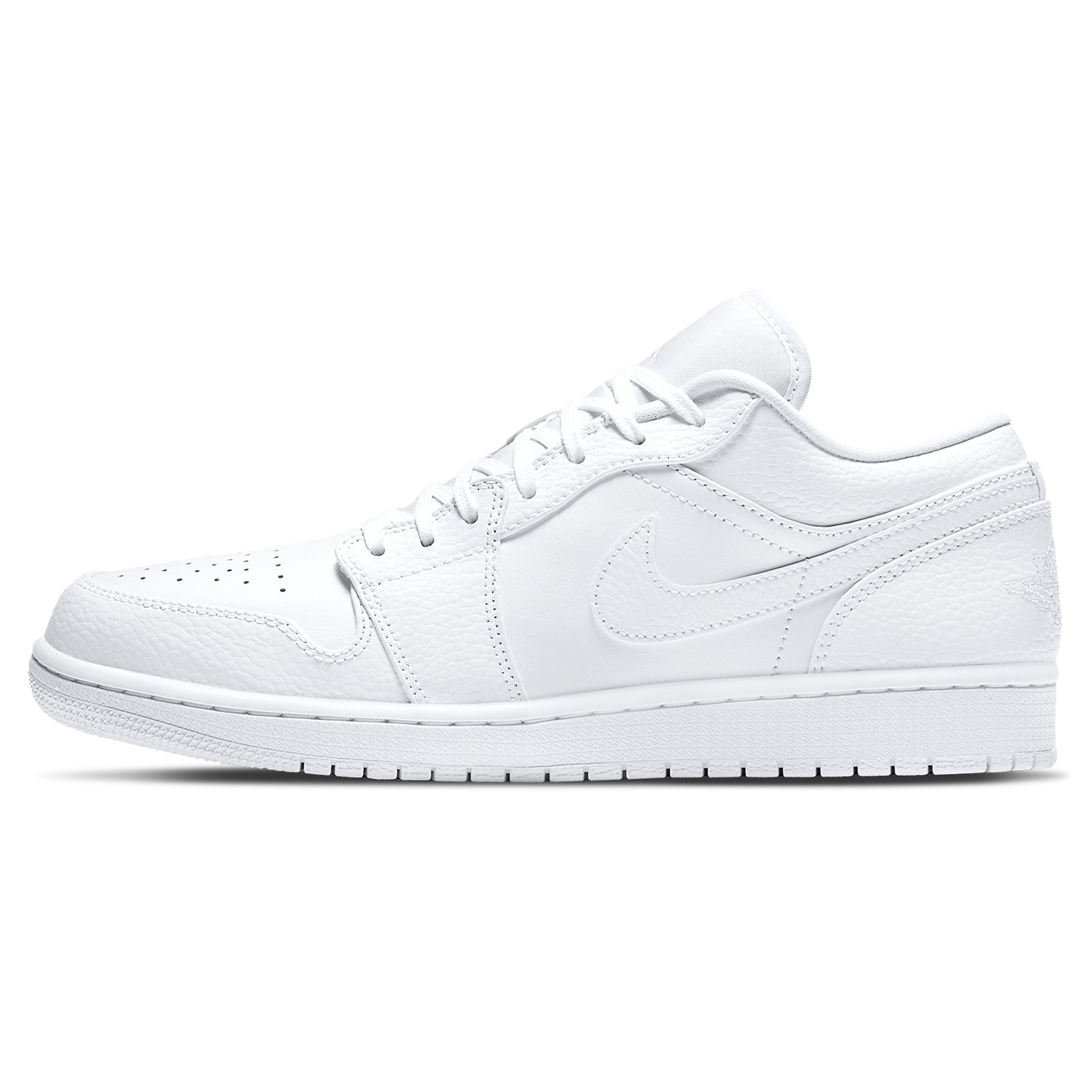 Air Jordan 1 Low 'Triple White' — UK 3 | EU 35.5 | US 3.5 — Front View