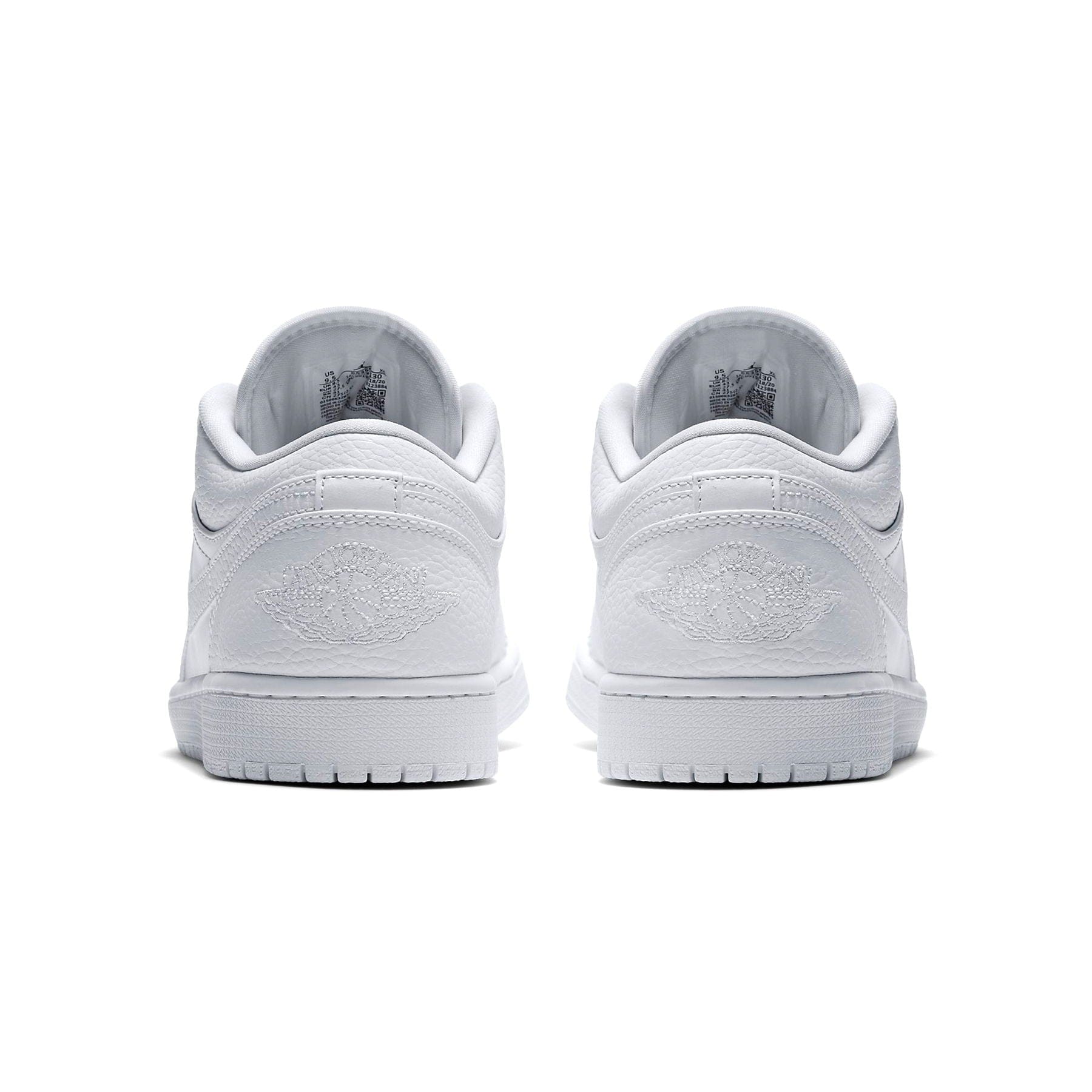 Air Jordan 1 Low 'Triple White' — UK 3 | EU 35.5 | US 3.5 — Top View