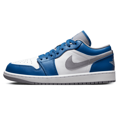 Air Jordan 1 Low 'True Blue Cement' — UK 3 | EU 35.5 | US 3.5 — Front View