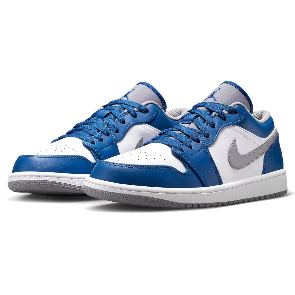 Air Jordan 1 Low 'True Blue Cement' — UK 3 | EU 35.5 | US 3.5 — Side View