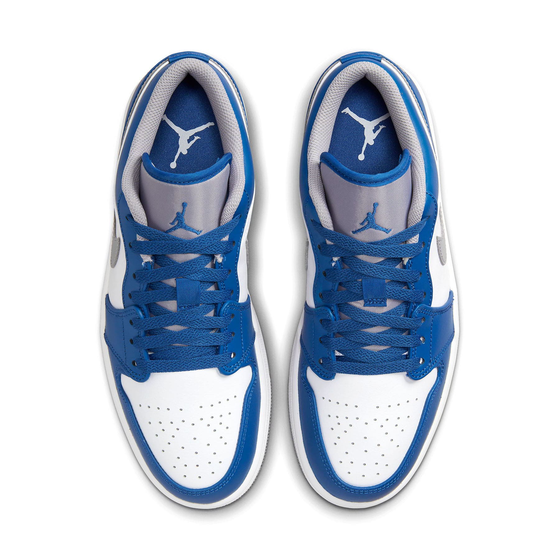 Air Jordan 1 Low 'True Blue Cement' — UK 3 | EU 35.5 | US 3.5 — Back View