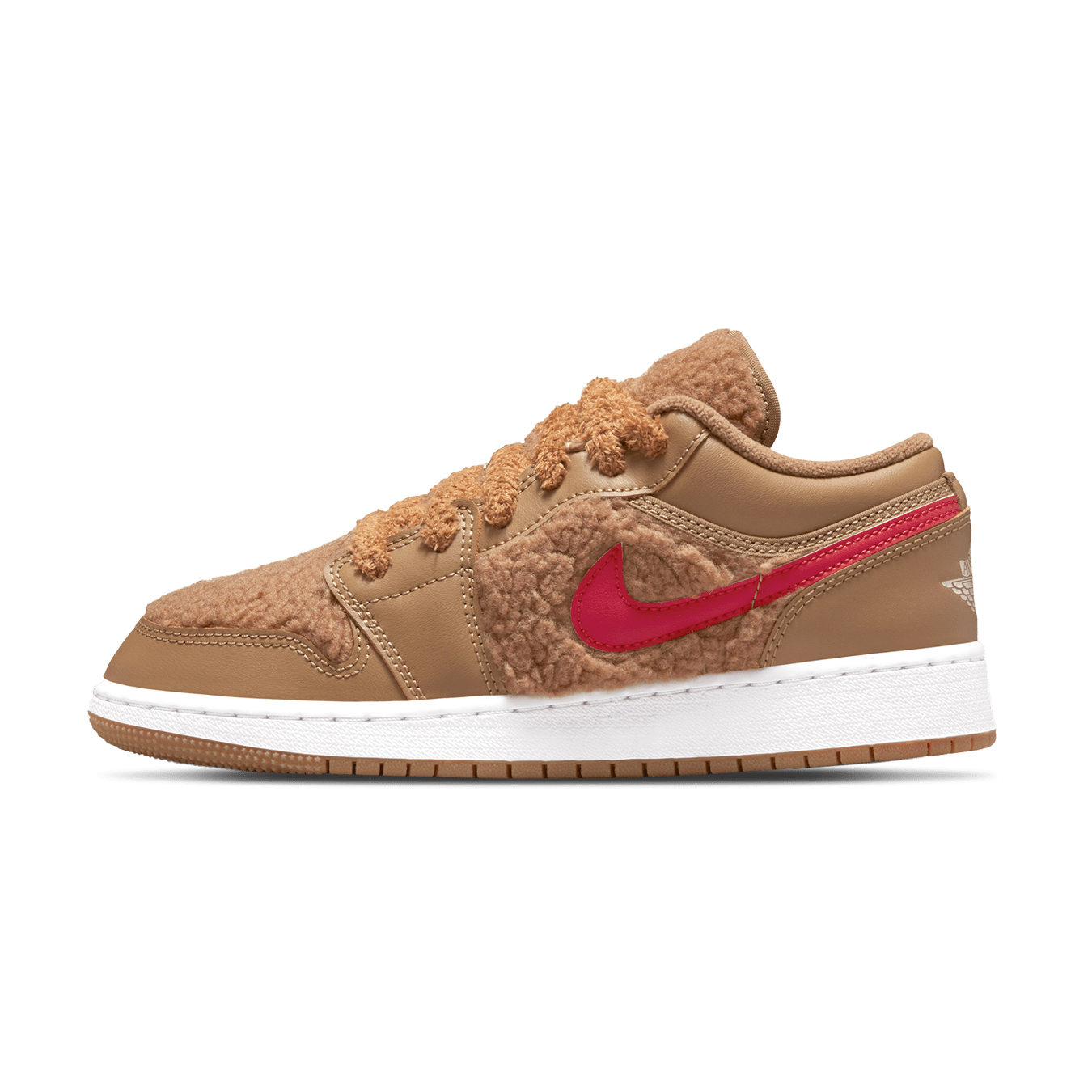 Air Jordan 1 Low Utility GS 'Teddy Bear' — UK 13.5 | EU 32 | US 1Y — Front View