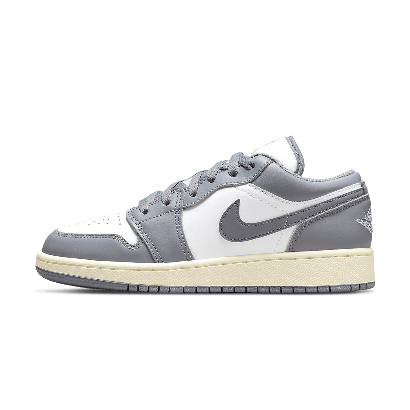 Air Jordan 1 Low GS 'Vintage Grey' — UK 13.5 | EU 32 | US 1Y — Front View
