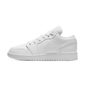 Air Jordan 1 Low GS 'Triple White' — UK 13.5 | EU 32 | US 1Y — Front View