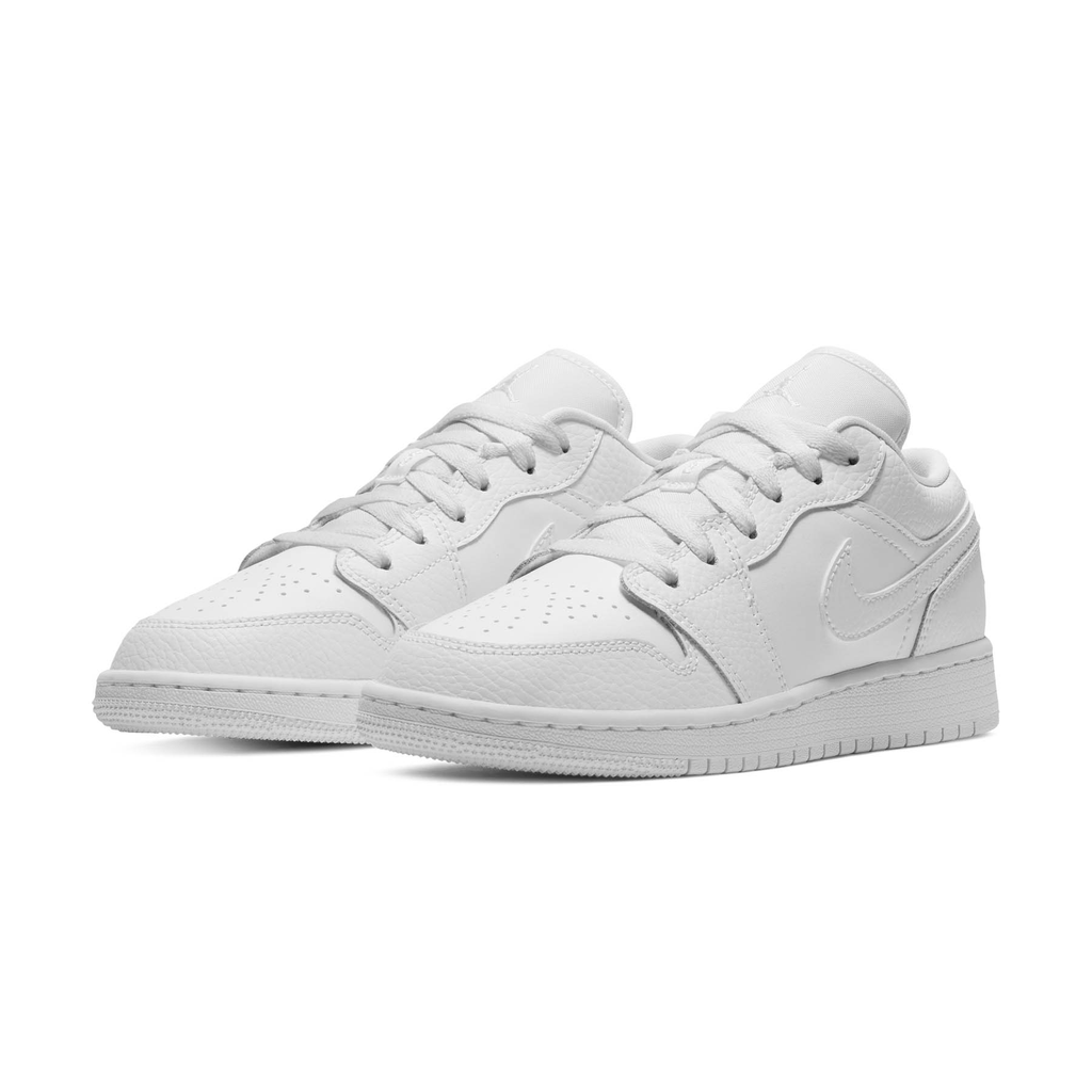 Air Jordan 1 Low GS 'Triple White' — UK 13.5 | EU 32 | US 1Y — Side View