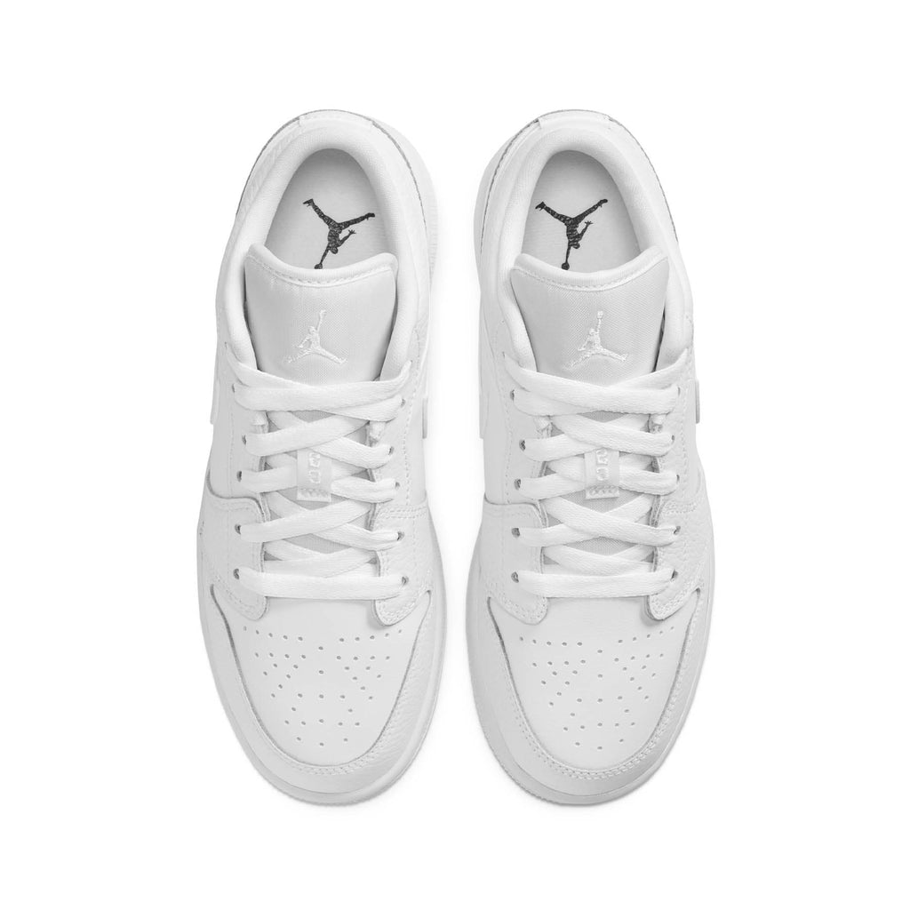 Air Jordan 1 Low GS 'Triple White' — UK 13.5 | EU 32 | US 1Y — Back View